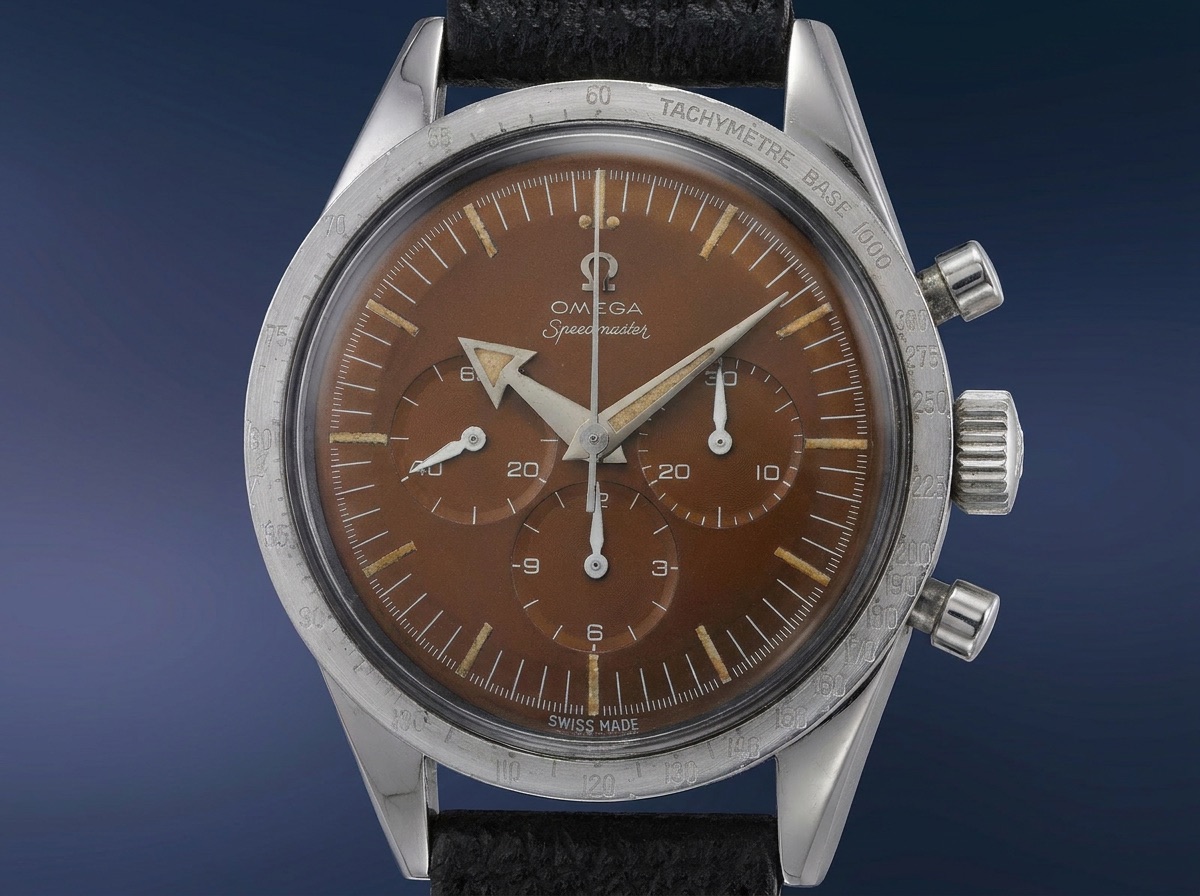 The Omega Speedmaster CK 2915-1 Broad Arrow presented pre-exposure as pristine